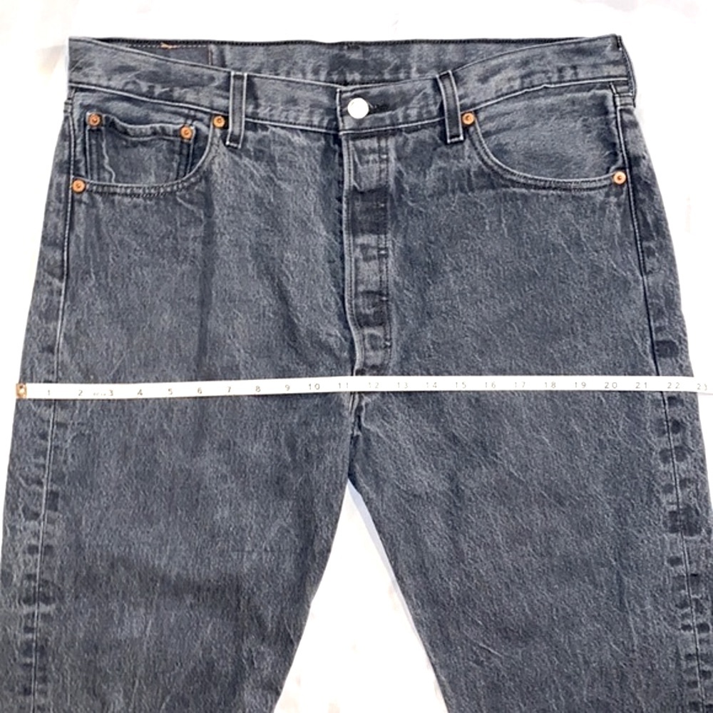 Vintage 501 Levi’s Gray/Black High Waisted Jeans, Size 16 - Picture 14 of 16